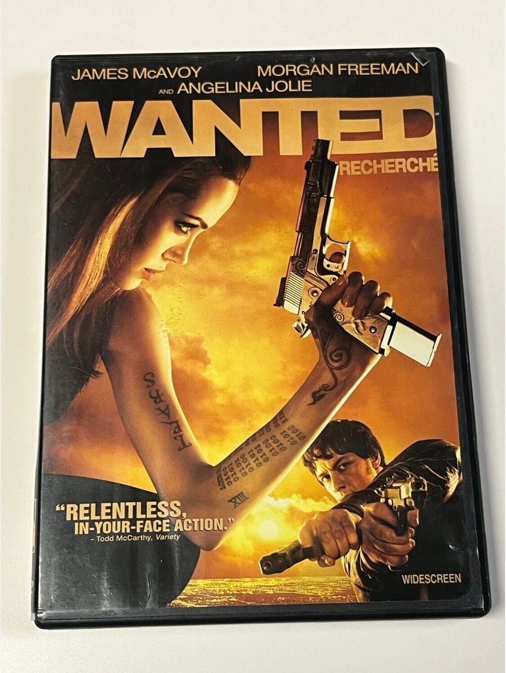 Wanted DVD Widescreen Angelina Jolie 2008 Action & Timur Bekmambetov
